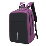 Anti-theft bag backpack Purple