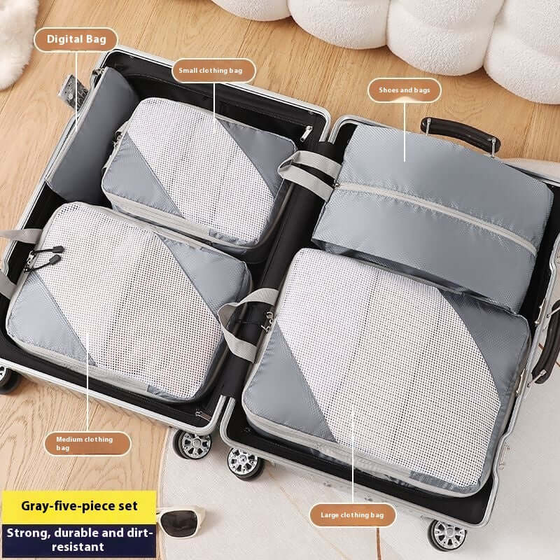 Compression Packing Cubes for Travel  Grey