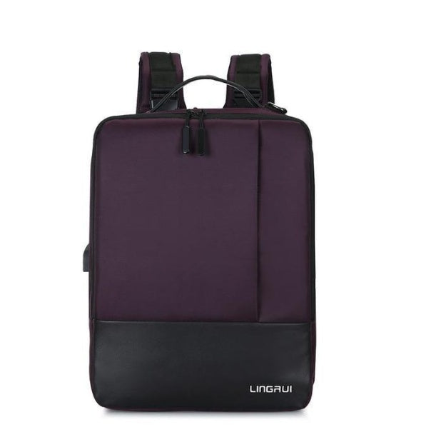 Men’s Waterproof Business Travel Backpack Purple