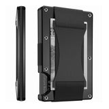 RFID-Blocking Slim Metal Card Holder Black