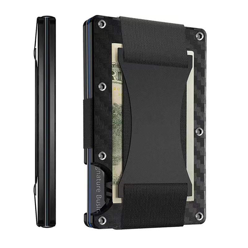 RFID-Blocking Slim Metal Card Holder Black 1