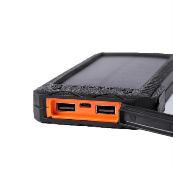 Solar-Powered Rugged Waterproof Power Bank Output